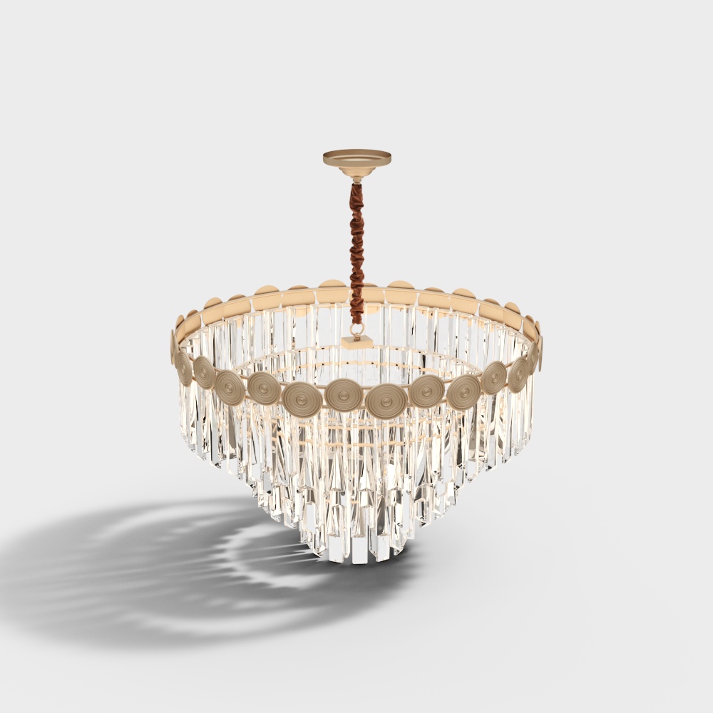 Office space crystal chandelier