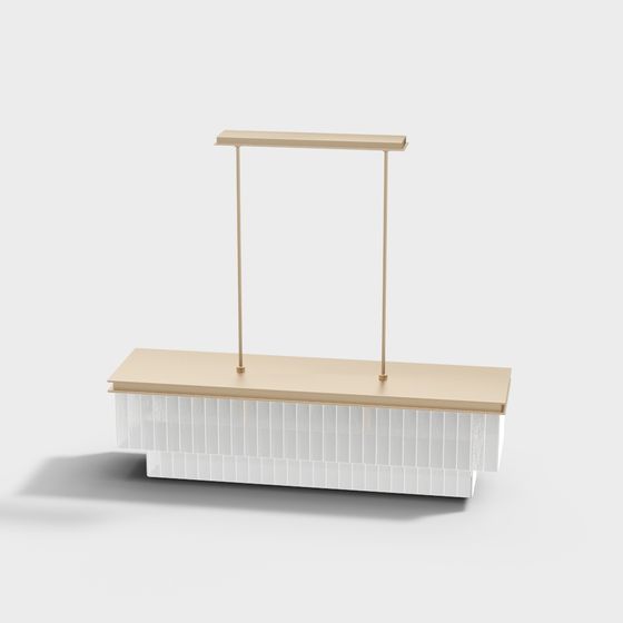 Suspended Lighting Fixture 3D model
