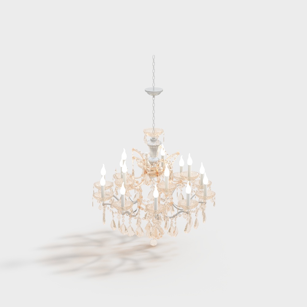 Office space crystal chandelier