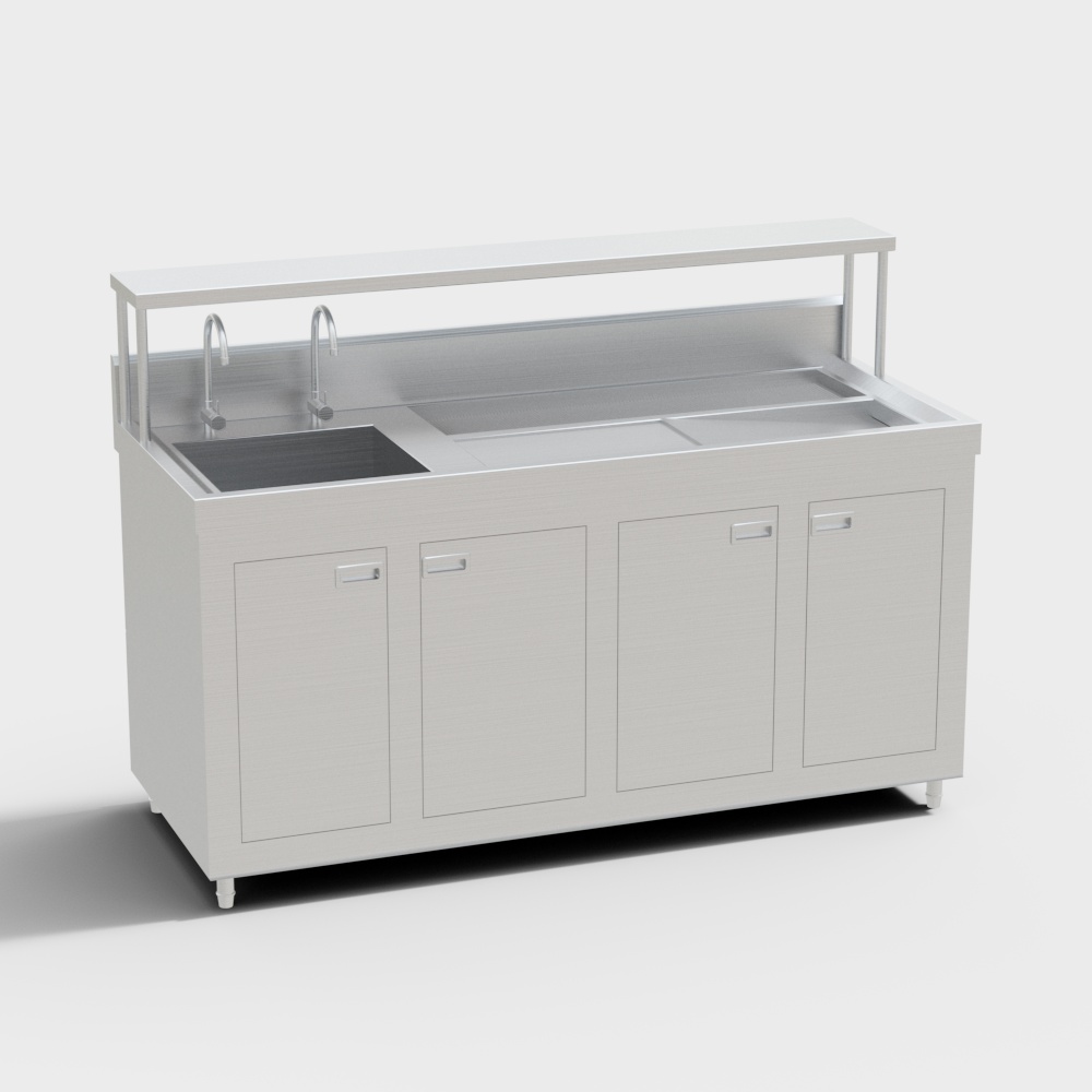 Commercial kitchen cabinet racks