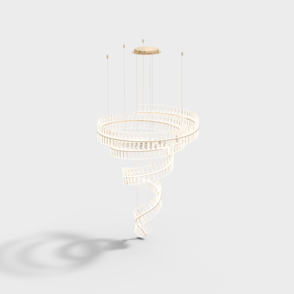 Office space crystal chandelier