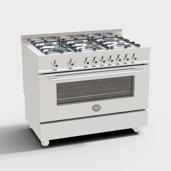 Modern Kitchen Stove 3D model for Stylish Interiors