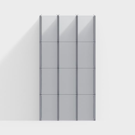 Modular Partition Wall 3D Model