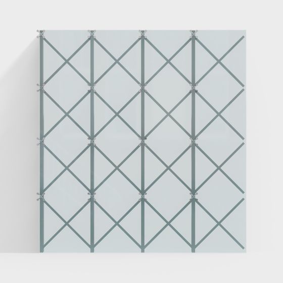Lattice Screen 3D model for Modern Spaces