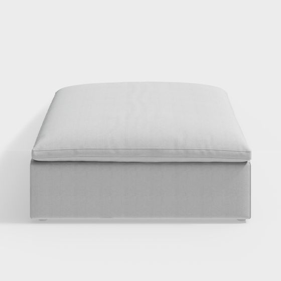 Y-31 Cloud Sofa Footrest 3D Model in Gray