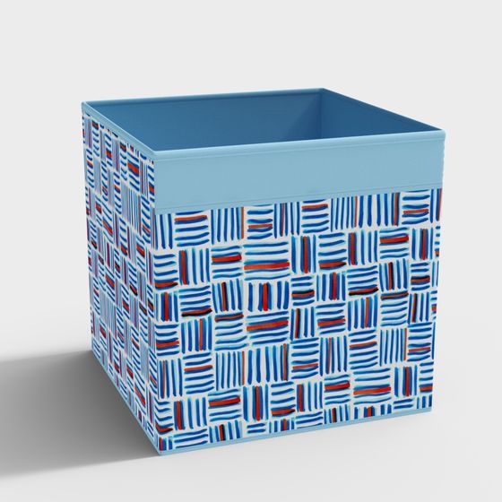 Colorful Storage Cube 3D model for Creative Spaces