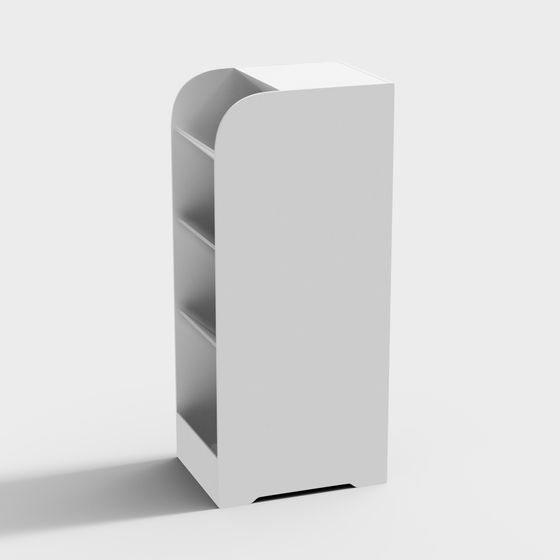 Urban Corner Bookshelf 3D model