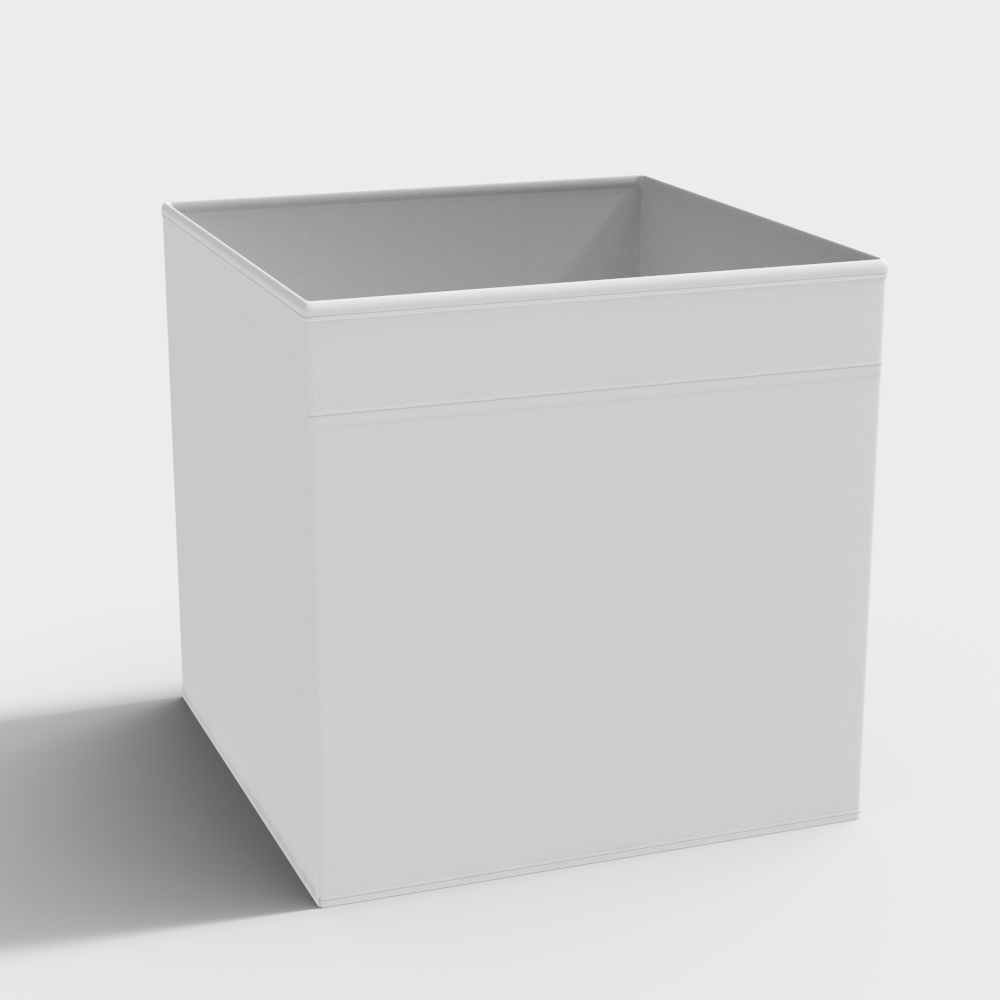 Modern Minimalist Square Trash Bin 3D model