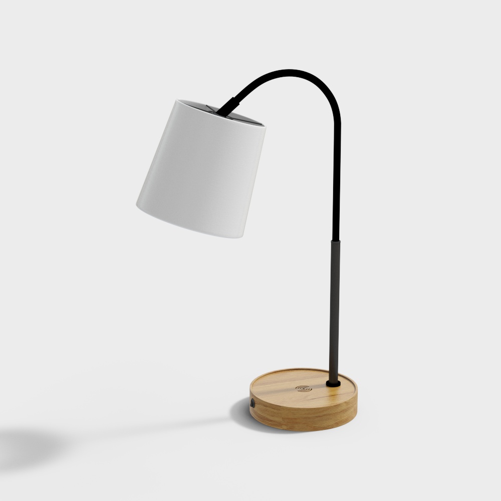 Come Home BENZAR - 작업 램프 - 36.4x36.4x56.3 - 화이트/내추럴