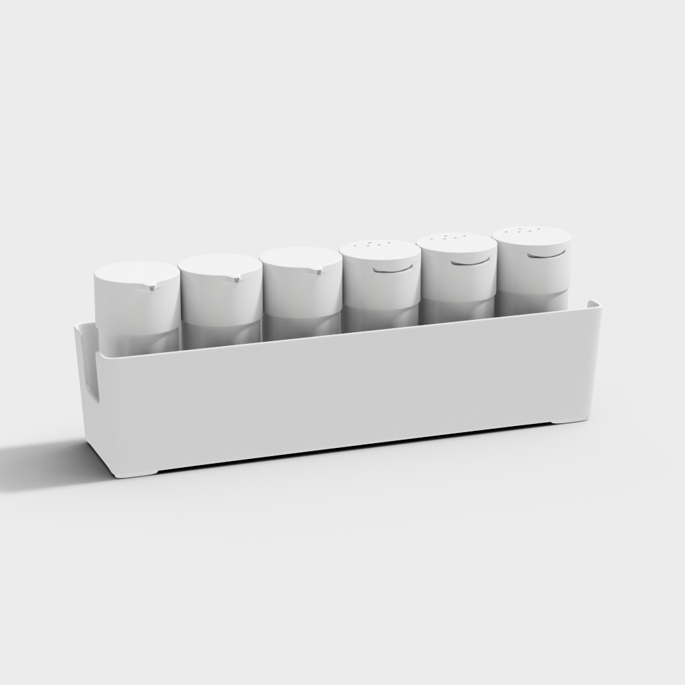 Come Home SOBA-insert for spice jars-28x10x7.5-White