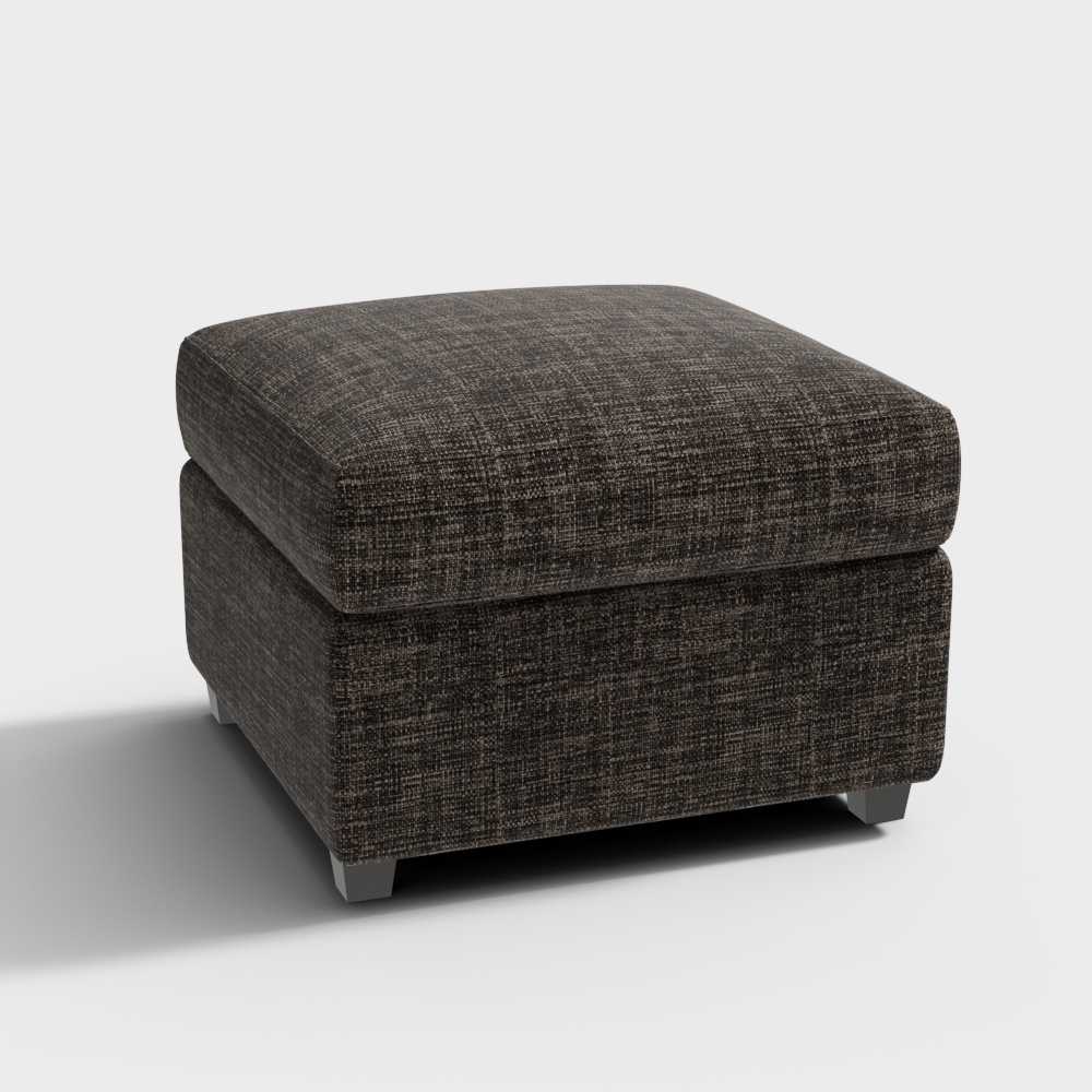Come Home HAMBURG-cover for footstool with storage -60x60x45-Dark grey