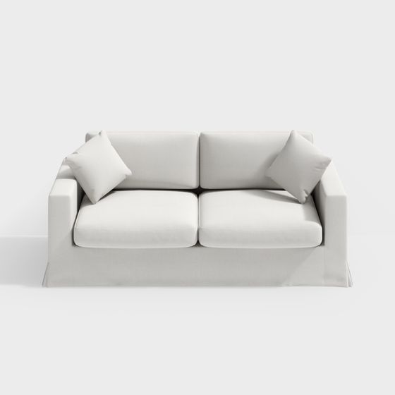 Elegant Minimalist Sofa 3D model