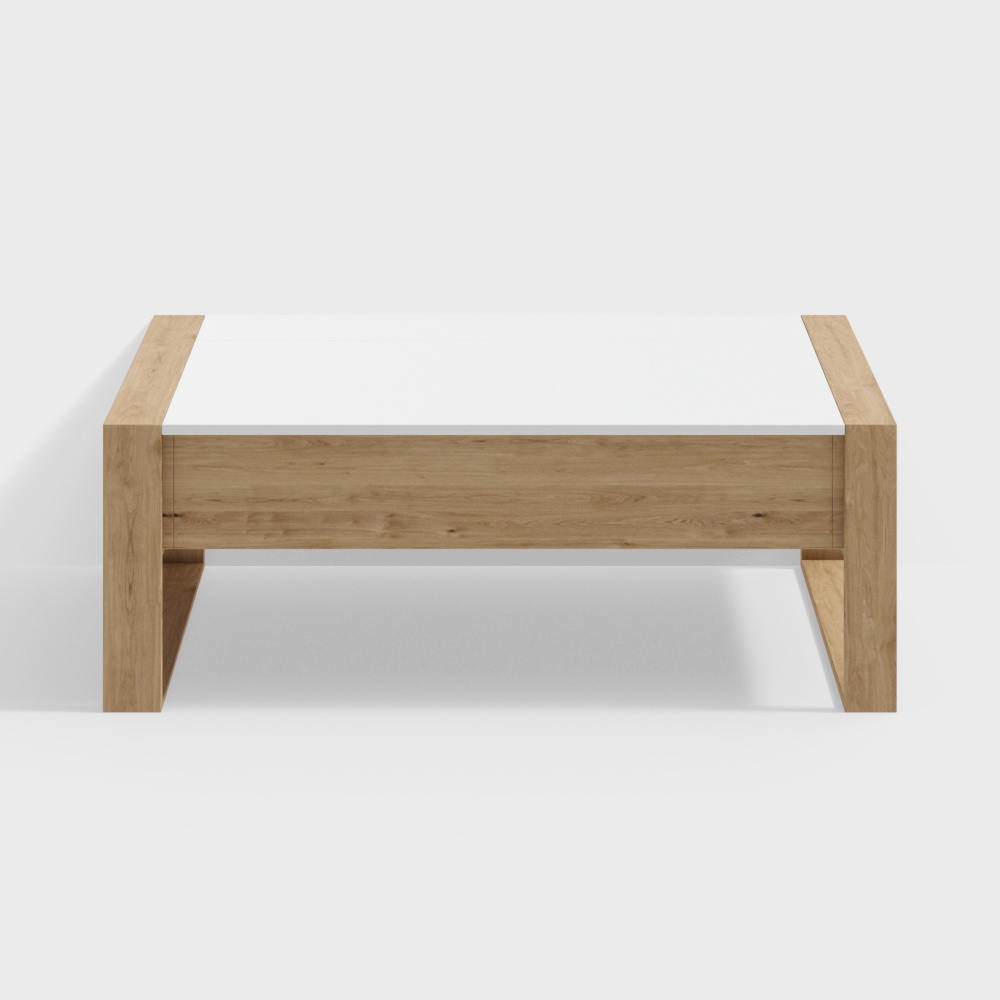 Come Home CHICAGO-coffee table-120x39x70-White