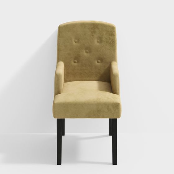 Stylish Low-Polygon Chair 3D model for Modern Interiors