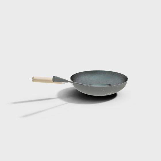 Stylish 3D Frying Pan Model for Kitchen Design