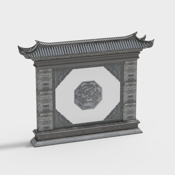 Ancient Elegance Gate 3D model