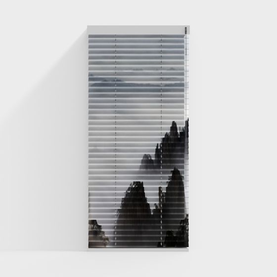 Stylish Shutter Blinds 3D model for Contemporary Spaces