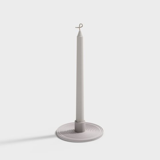 Stylish Candle Holder 3D model for Modern Aesthetics