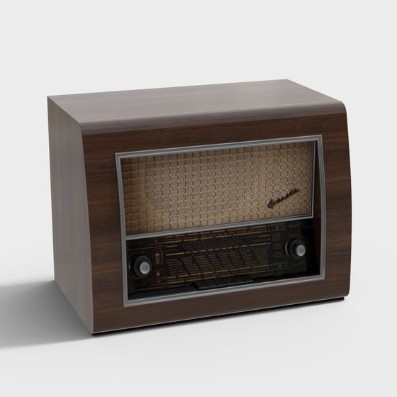 Nostalgic Radio 3D model