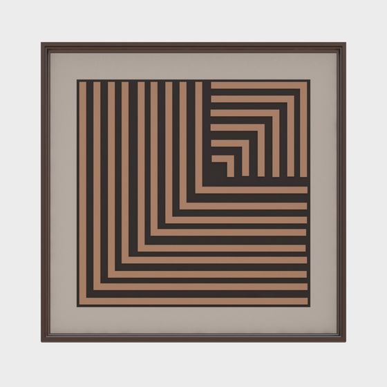 Abstract Line Art 3D Model