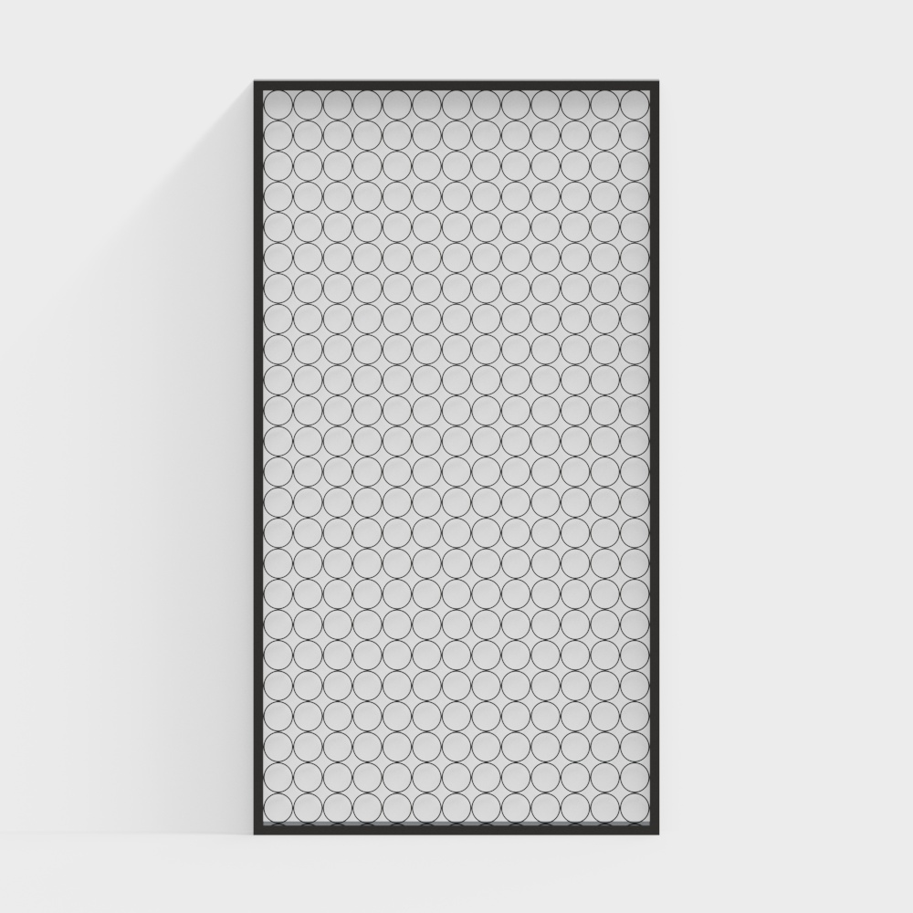 Black framed industrial loft glass partition