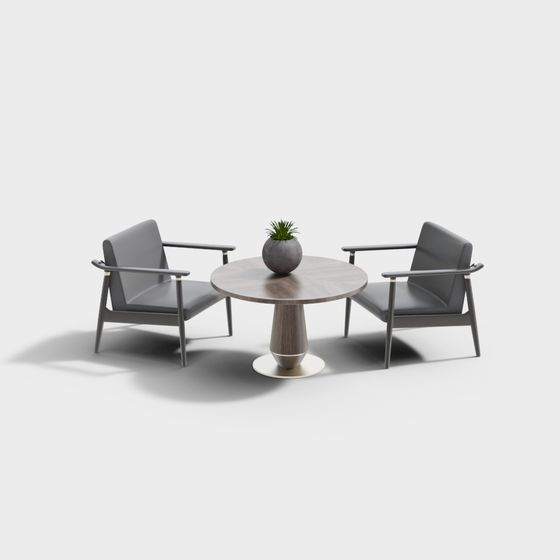 Urban Lounge 3D model for Modern Interiors