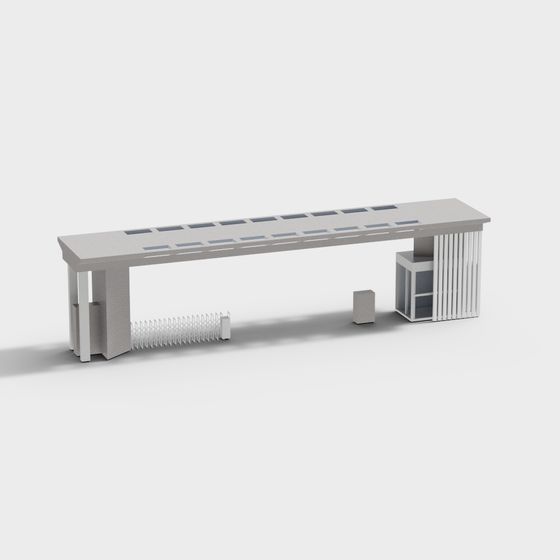 Urban Bridge 3D Model for Creative Projects