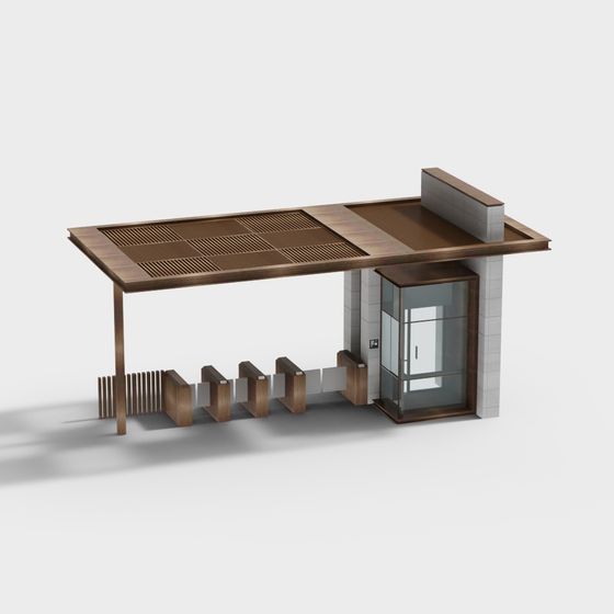 Low-Poly High-Detail Modern Building 3D model