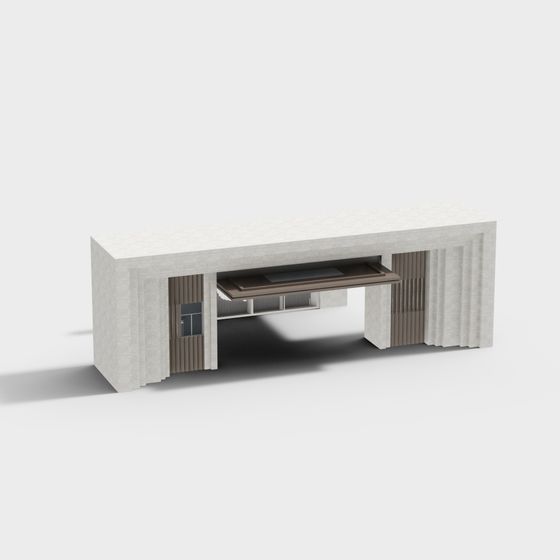 City Gate 3D model for Modern Creations