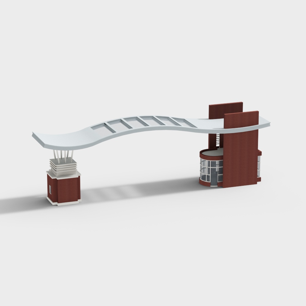 Industrial park style entrance door