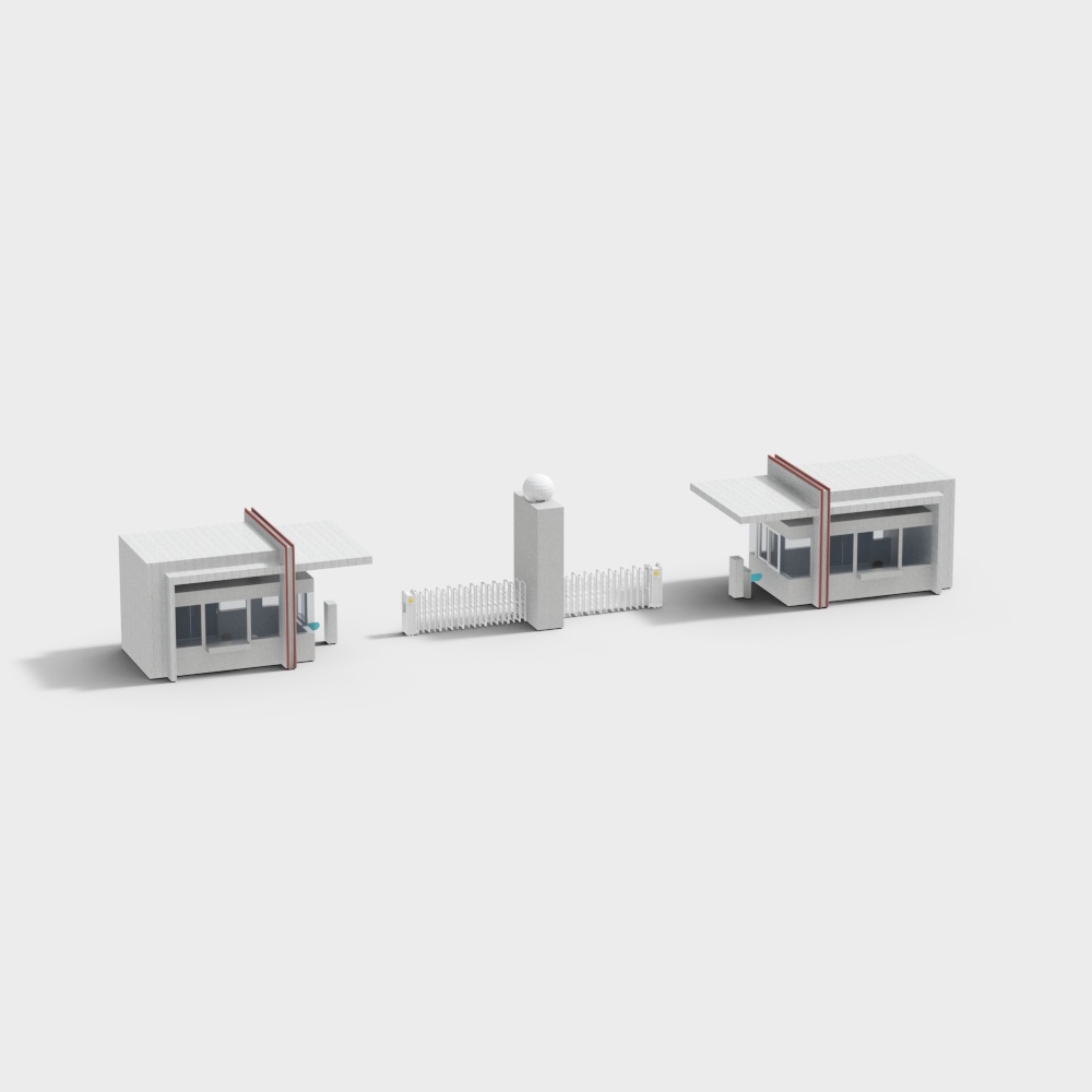 Shopping mall modern art door