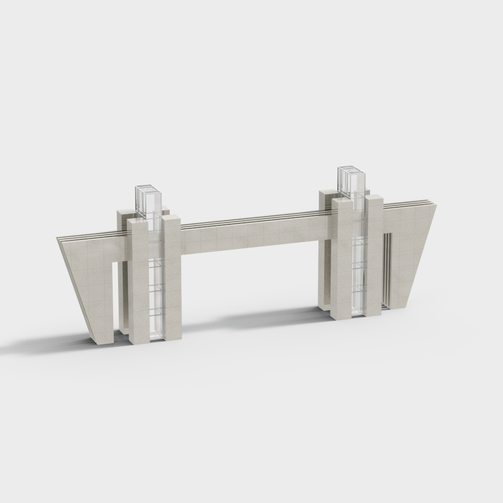 Industrial park gate