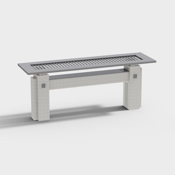 Urban Bench 3D model