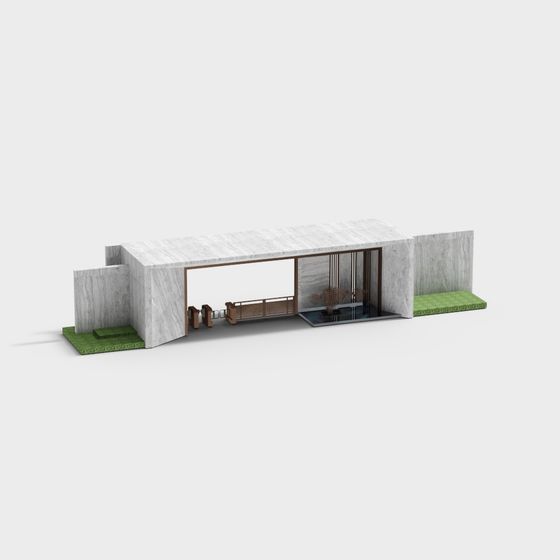 Stylish Modern Building 3D model