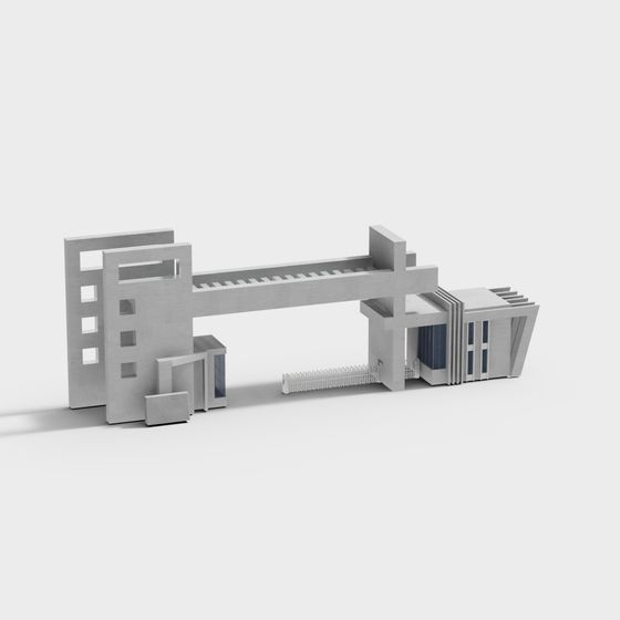 Urban Gate 3D model