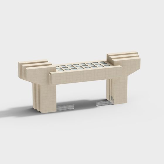 City Gate 3D model for Modern Spaces