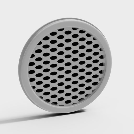 Unique Low-Poly Round Vent 3D model