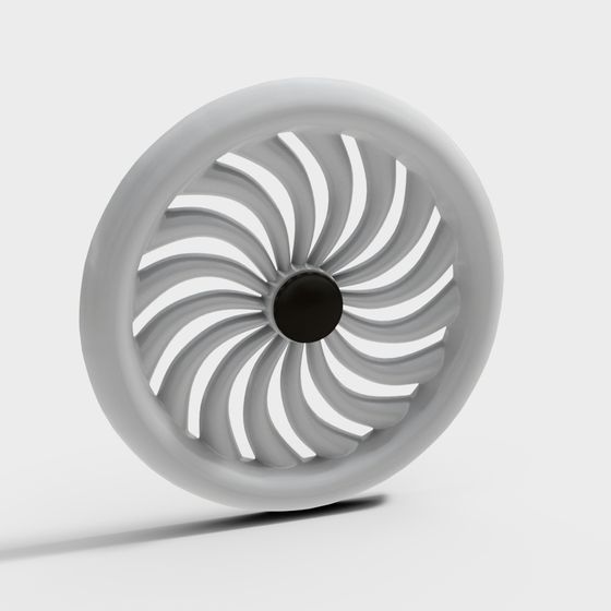 Spiral Turbine 3D Model