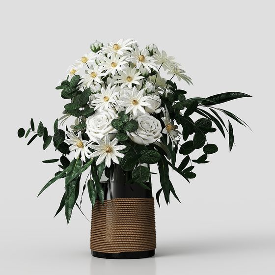 Country Bouquet Low Poly 3D model