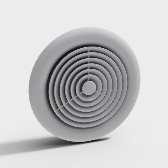 Concentric Circles 3D model - Modern Aesthetic Design