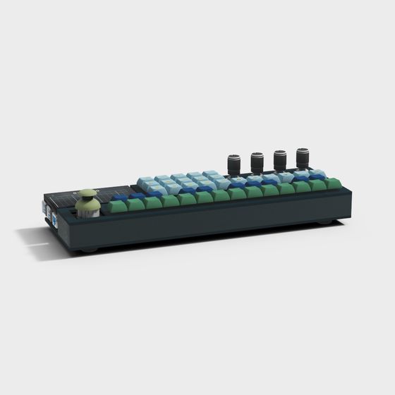 Unique Keyboard 3D Model for Modern Design