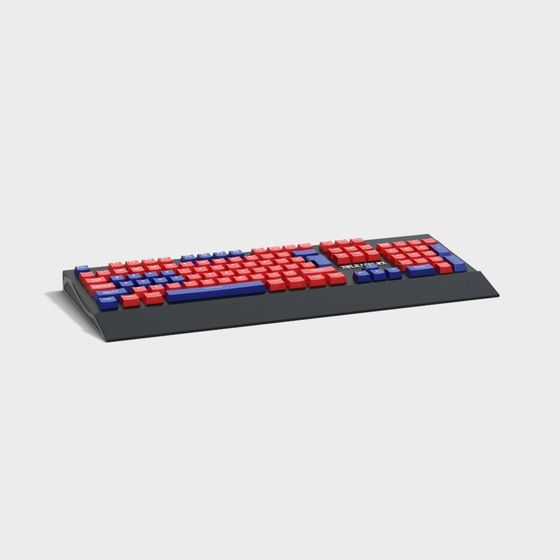 Stylish Low-Poly Keyboard 3D model