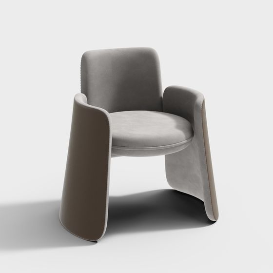 Streamlined Sofa Chair 3D model