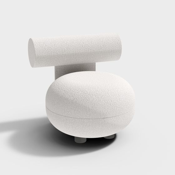 Stylish Cloud Chair 3D model for Creative Spaces