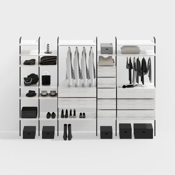 Urban Closet 3D model for Modern Aesthetics