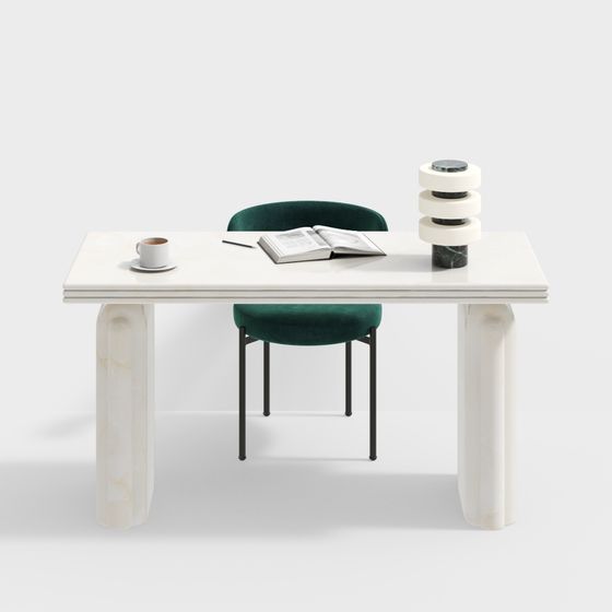 CB2 modernes Schreibtisch- und Stuhlset