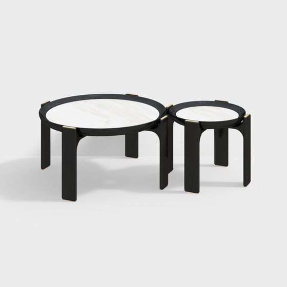 Urban Small Round Table 3D model