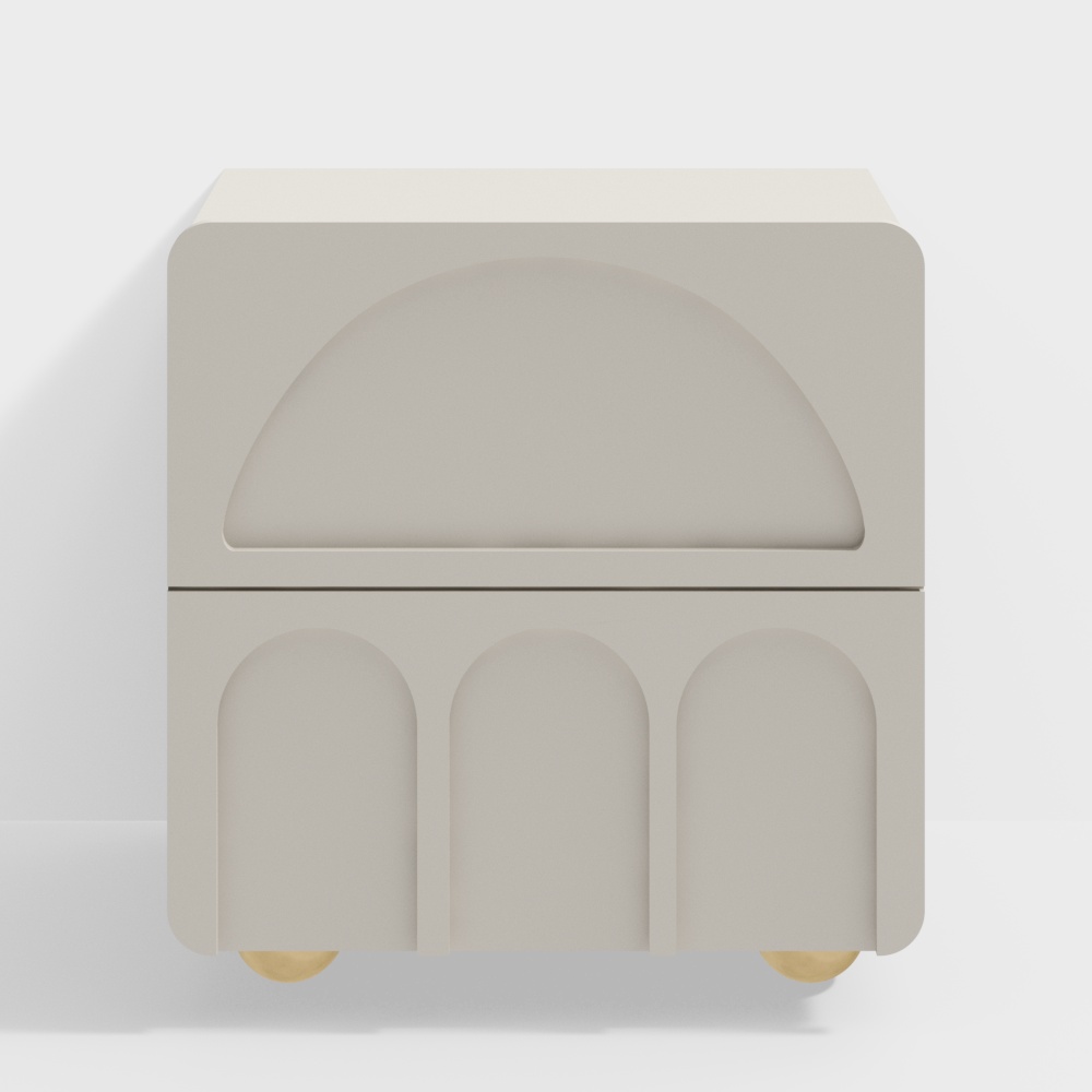 Minimalist Art Nightstand 3D model