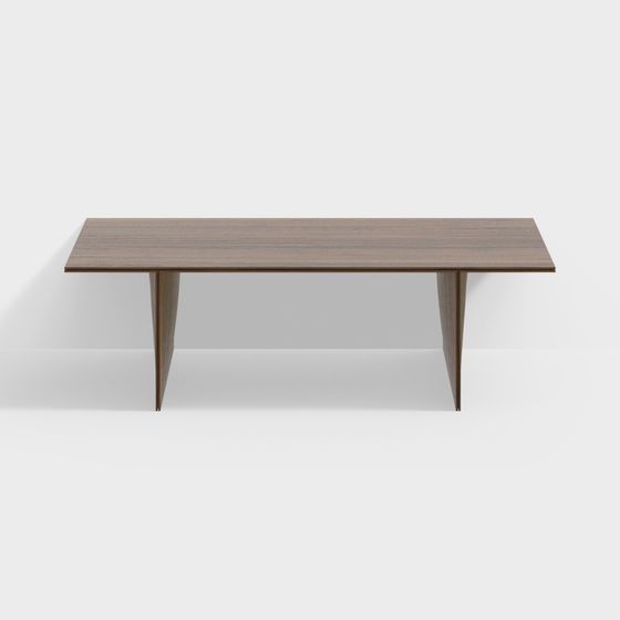 Streamlined Dining Table 3D model