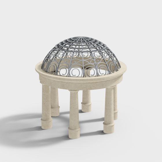 Roman Dome Pavilion 3D model